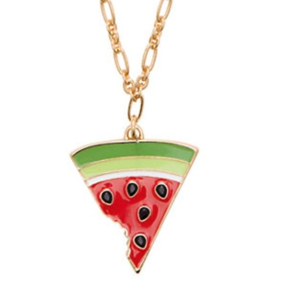Kate Spade Splash Out Watermelon Necklace Whimsical NWT Summer - Picture 2 of 2